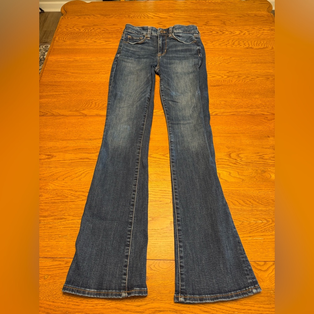 American Eagle Outfitters Dark Blue Skinny Kick Jeans